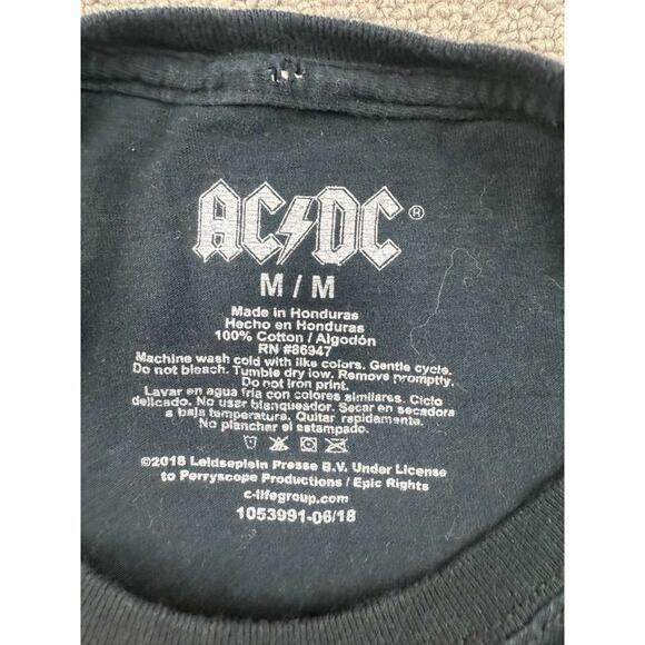 AC/DC T-Shirt Women's Medium Black High Voltage Rock & Roll Cotton Half Shirt - Picture 3 of 10